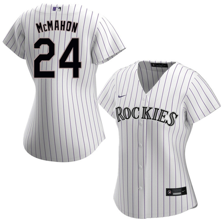 Nike Women #24 Ryan McMahon Colorado Rockies Baseball Jerseys Sale-White